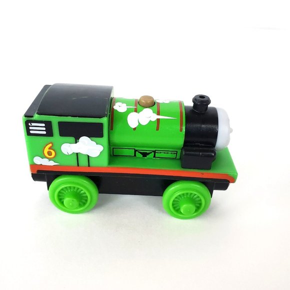 Roll N' Whistle Percy #6 Thomas & Friends Take Along Wooden Railway Train BDG13 - Picture 3 of 6
